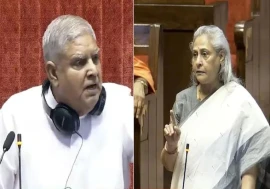 Why did Jaya Bachchan confront Dhankhar in front of the Rajya Sabha?